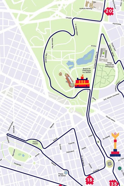 3 ruta maratón de la ciudad de México hasta kilómetro 5