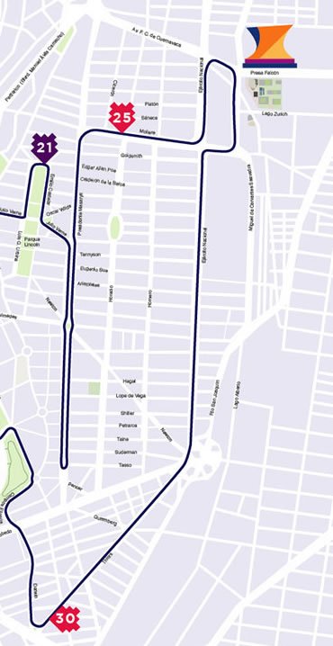 5 ruta maratón de la ciudad de México hasta kilómetro 5