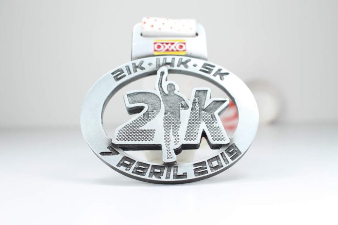 medalla del 21k OXXO 2019