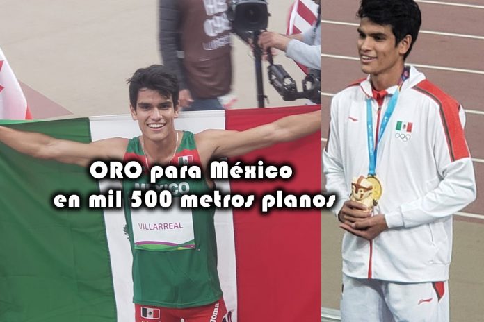 José Villarreal se lleva el oro para México en mil 500 metros planos