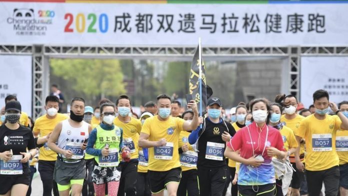 Primer carrera en China después del coronavirus
