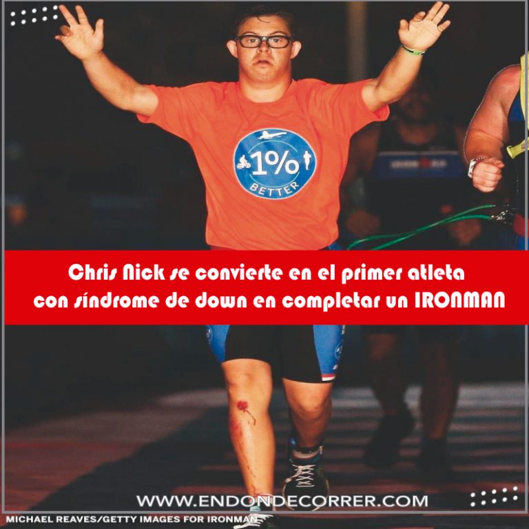 Chris Nick se convierte en el primer atleta con síndrome de down en completar un IronMan