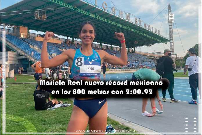 Mariela Real nuevo récord mexicano en los 800 metros