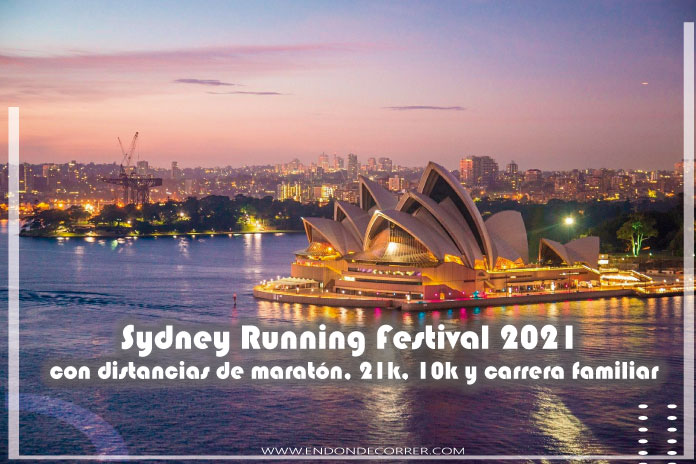Sydney Running Festival 2021 con distancias de maratón, 21k, 10k y carrera familiar