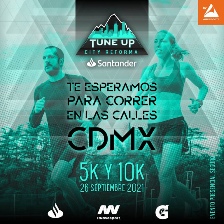 Llega la primera carrera presencial en CDMX con el Tune Up City Reforma 5K & 10k
