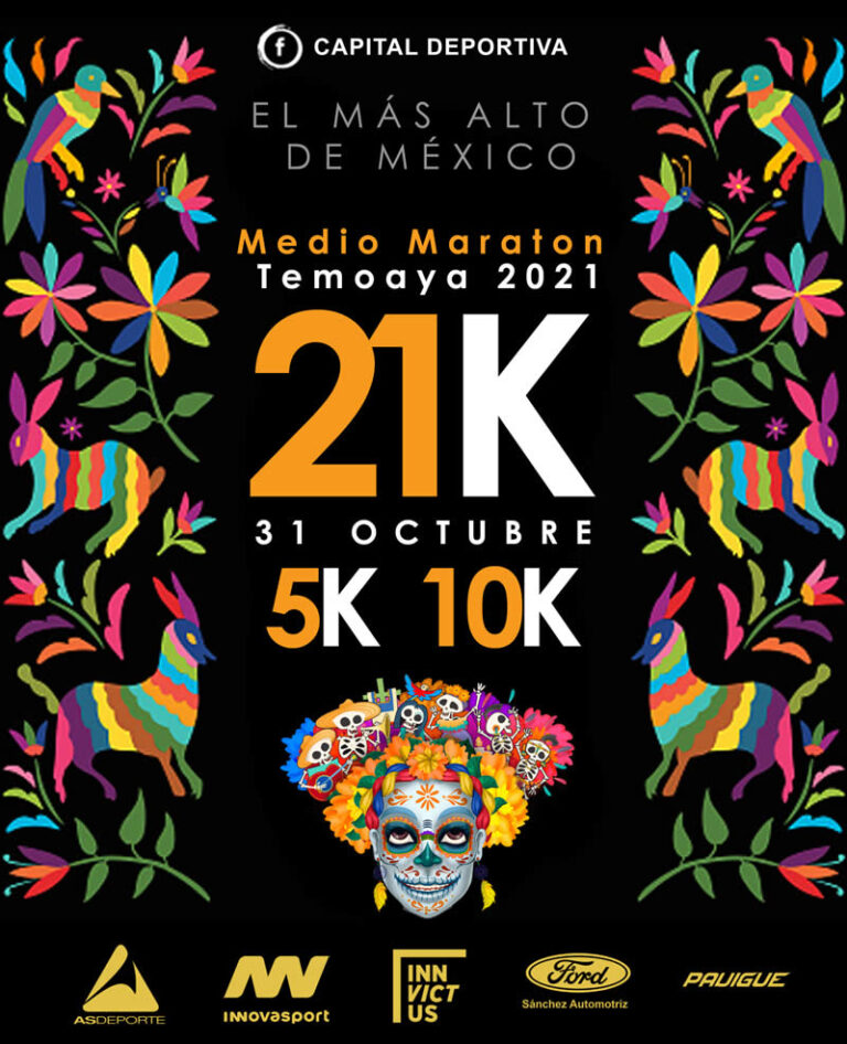Medio Maratón Temoaya 2021 con la ruta más alta de todo México