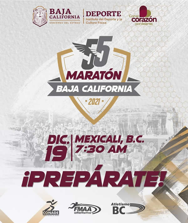 El Maratón de Baja California 2021 se realizará el próximo 19 de diciembre
