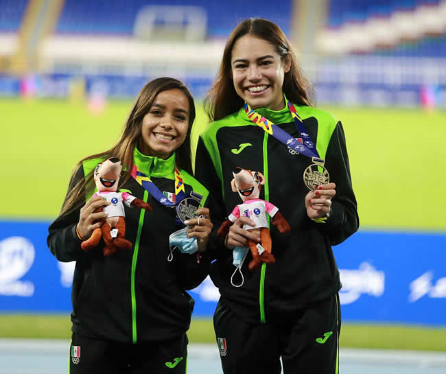 Oro y plata para México en los 1500 metros femenil en Cali-Valle 2021