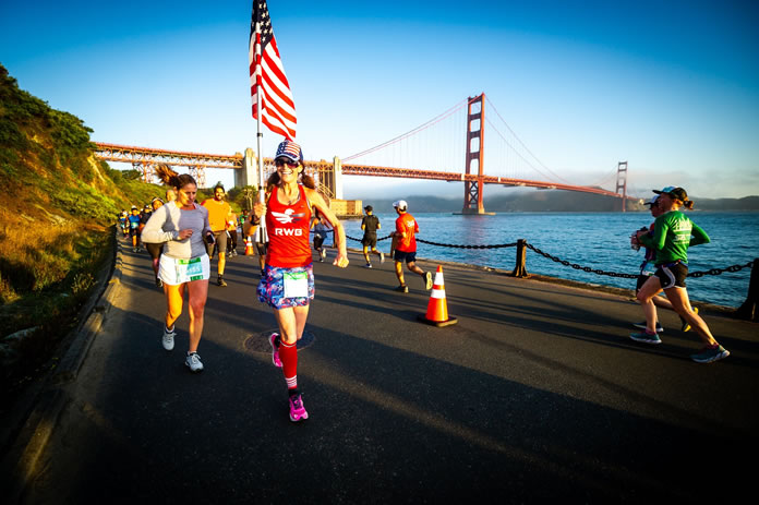 Maratón de San Francisco con distancias
