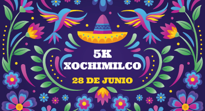 Tercera Edición Xochimilco 5K 2026 corre trota o camina entre lagos, trajineras y chinampas.